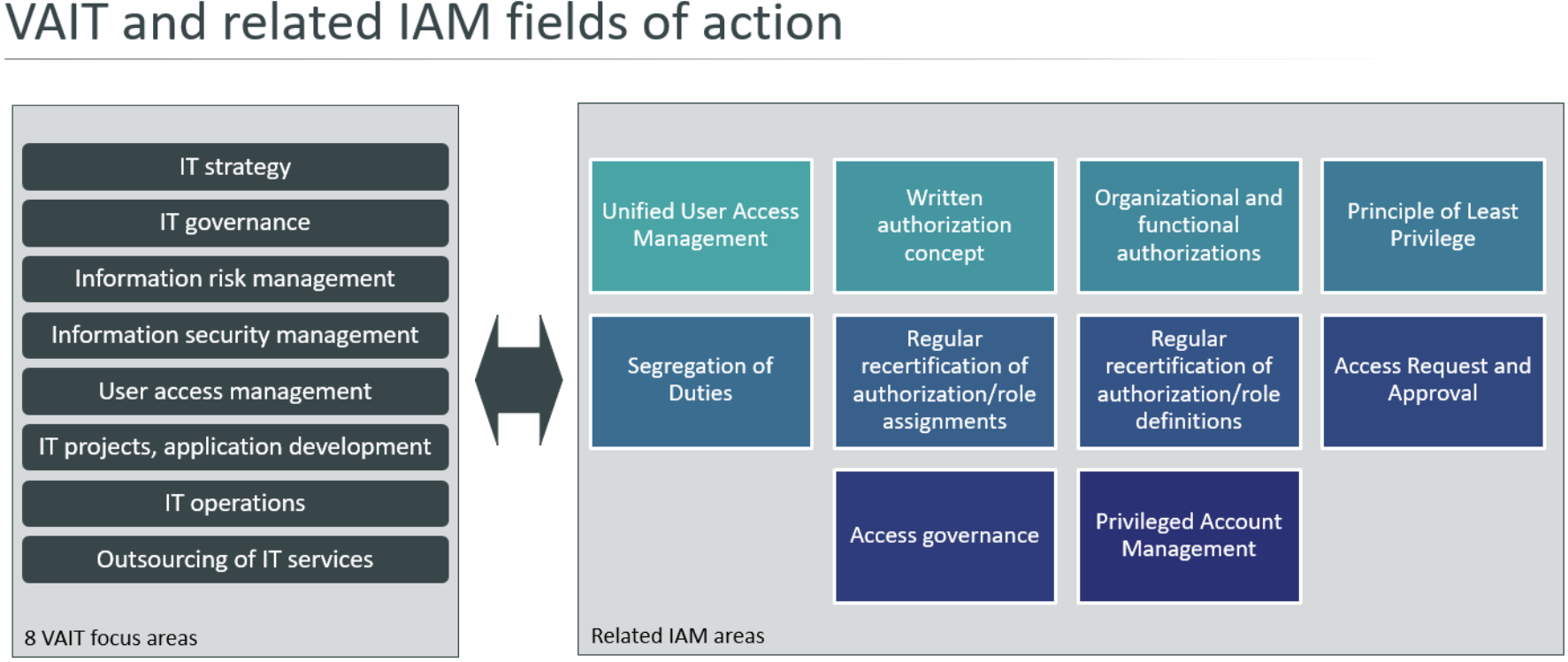  Figure 1: VAIT and related IAM/IAG fields of action 